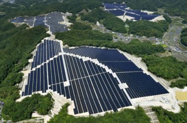 A solar station in Akaiwa, Okayama Prefecture | KYODO